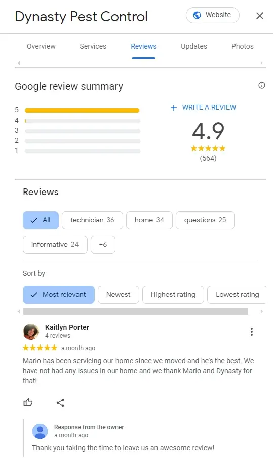 Reputation Management and Reviews