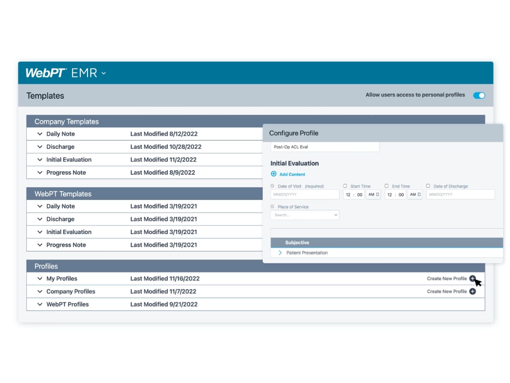 webPT-software-screenshot