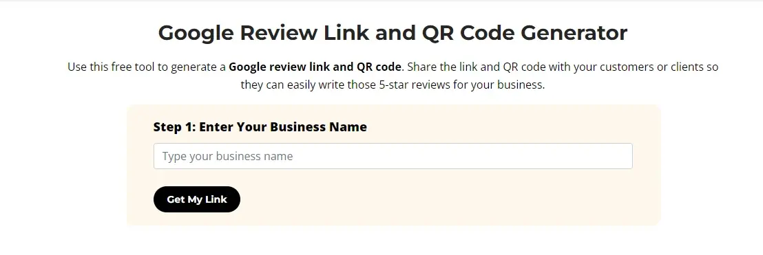Google Review Link and QR Code Generator